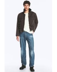 Weekday - Space Mid Rise Relaxed Straight Dart Jeans - Lyst