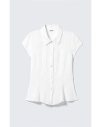 Weekday - Slim Fit Short-Sleeved Crepe Shirt - Lyst