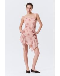 Monki - Sleeveless Square-Neck Mini Dress - Lyst