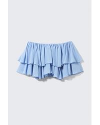 Monki - Frilled Mini Skirt - Lyst