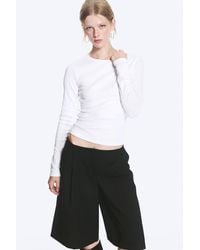 Monki - Tight Ribbed Long-Sleeve - Lyst