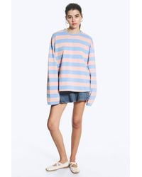 Monki - Long-Sleeved Cotton T-Shirt - Lyst