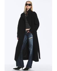 Weekday - Belted Wool-Blend Coat - Lyst