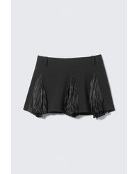 Weekday - Pleated Insert Mini Skirt - Lyst