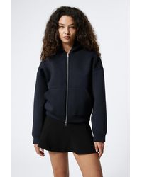 Weekday - Oversized Scuba Zip-Hoodie - Lyst