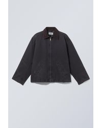 Weekday - Belle Washed Canvas Jacket - Lyst
