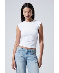 Weekday - Short Sleeve Fitted Top - Lyst