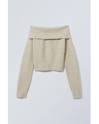 Weekday - Lolo Off Shoulder Sweater - Lyst
