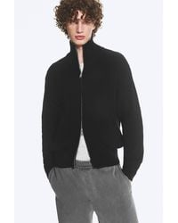 Weekday - Relaxed High-Neck Zip Knit Cardigan - Lyst