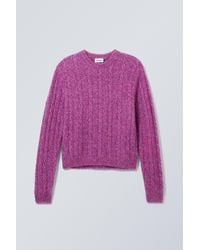Weekday - Jesper Wool Blend Knit Sweater - Lyst