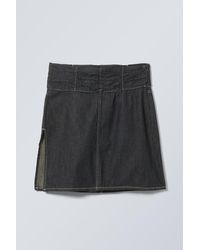 Weekday - Knee Length Denim Skirt - Lyst