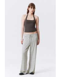 Weekday - Wide-Leg Pull-On Lyocell Trousers - Lyst