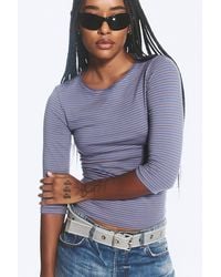Weekday - Fitted Three-Quarter Sleeve Top - Lyst