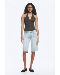 Weekday - Ripstop Halter V-Neck Top - Lyst