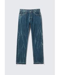 Weekday - Space Split-Hem Relaxed Straight Jeans - Lyst