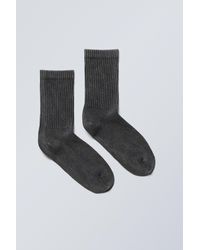 Weekday - Washed Print Sport Socks - Lyst