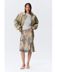 Monki - Low Rise Mermaid Midi Skirt - Lyst