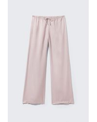 Monki - Low-Rise Relaxed Pull-On Trousers - Lyst