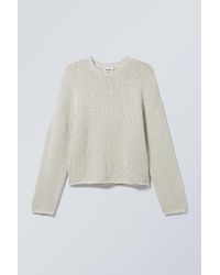 Weekday - Cropped Heavy Knitted Sweater - Lyst