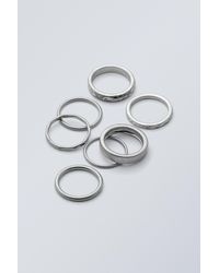 Weekday - 7-pack Various Shaped Rings - Lyst