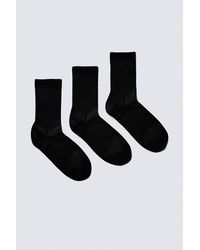 Weekday - 3-Pack Ribbed Sporty Crew Socks - Lyst
