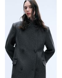 Weekday - Logan Double-Breasted Wool-Blend Coat - Lyst