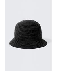 Weekday - Gestrickter Bucket Hat Aus Baumwolle - Lyst