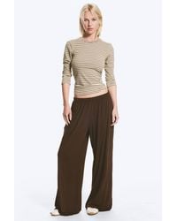Monki - Relaxed Low‑Rise Jersey Trousers - Lyst