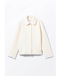 Monki - Single-Breasted Wool Blend Jacket - Lyst