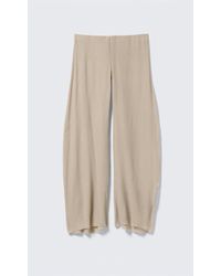 Weekday - Crinkled Low-Rise Wide-Leg Trousers - Lyst