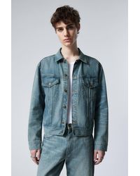 Weekday - Regular Fit Denim Trucker Jacket - Lyst