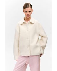 Monki - Single-Breasted Wool Blend Jacket - Lyst