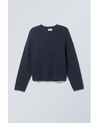 Weekday - Cropped Heavy Knitted Sweater - Lyst