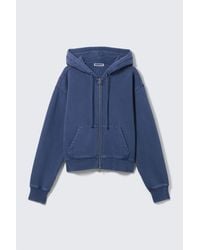 Weekday - Fitted Zip Hoodie - Lyst