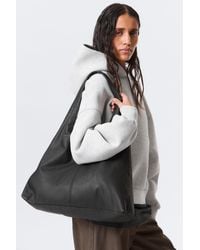 Weekday - Faux Leather Slouchy Shoulder Bag - Lyst