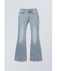 Weekday - Flame Low Rise Slim Flared Leg Jeans - Lyst