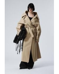 Weekday - Oversized Double-Breasted Trench Coat - Lyst