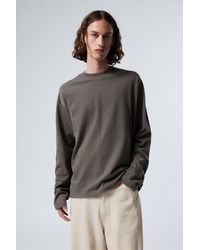 Weekday - Boxy Cotton Long-Sleeve Tee - Lyst