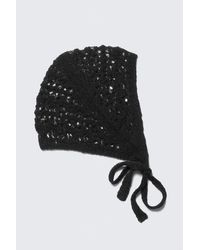 Monki - Soft Knitted Bonnet - Lyst