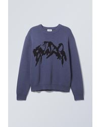 Weekday - Fabian Graphic Sweater - Lyst