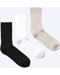 Weekday - 3-Pack Ribbed Crew Socks - Lyst