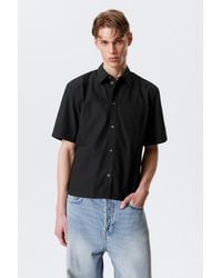 Weekday - Relaxed Fit Short-Sleeved Cotton Shirt - Lyst