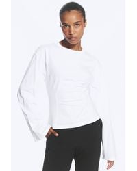 Monki - Waisted Long-Sleeved Top - Lyst