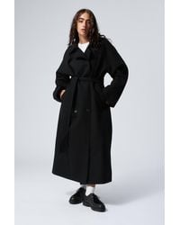 Weekday - Oversized Wool-Blend Double-Breasted Coat - Lyst