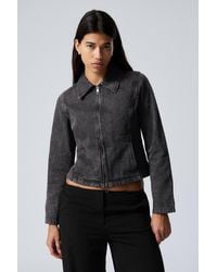 Weekday - Distressed Twill Jacket - Lyst