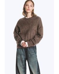 Weekday - Relaxed Ribbed Crew Neck Sweater - Lyst