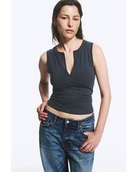 Weekday - Slim V-Neck Sleeveless Top - Lyst