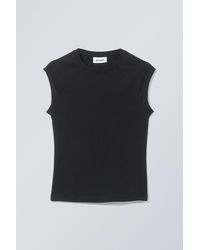 Weekday - Short Sleeve Fitted Top - Lyst