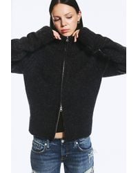Weekday - Soft Knitted Fitted Zip Cardigan - Lyst
