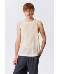 Weekday - Locker Sitzendes Rippstrick-Tanktop - Lyst